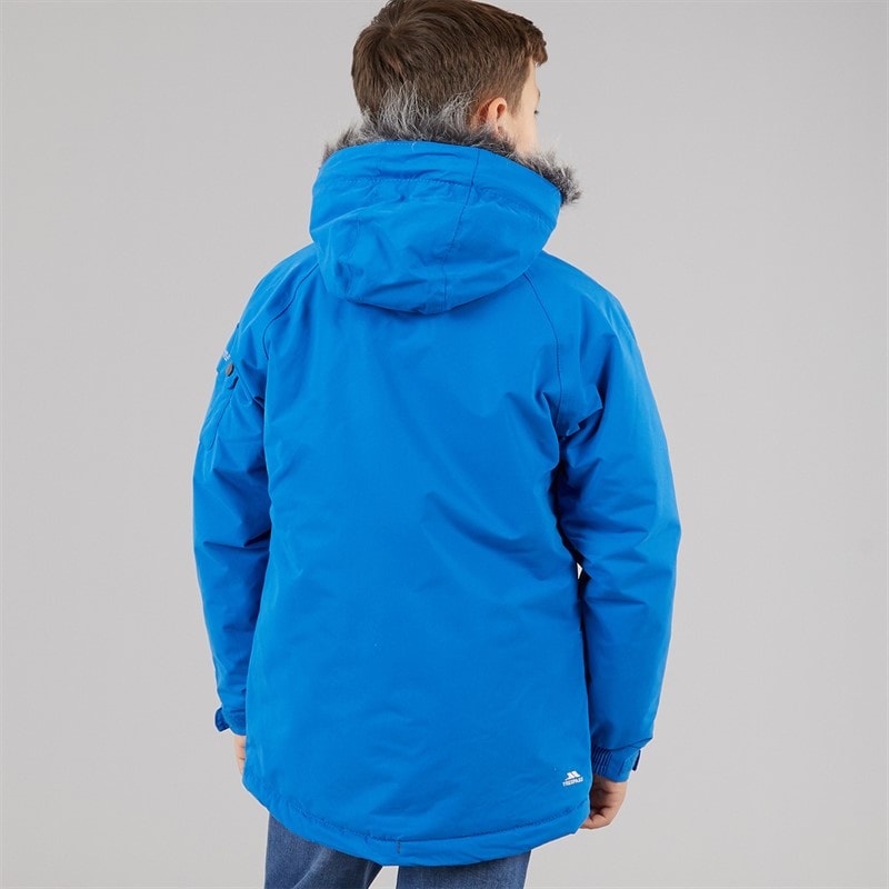 Trespass Waterdichte Isolatie Parka Jongens Holsey Elektrisch Blauw - Afbeelding 2