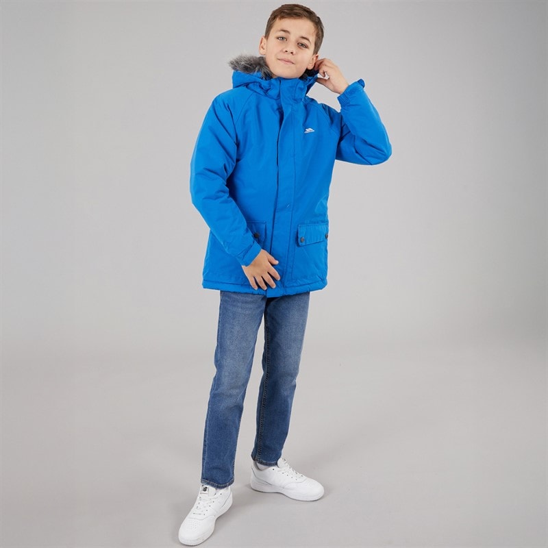 Trespass Waterdichte Isolatie Parka Jongens Holsey Elektrisch Blauw - Afbeelding 4