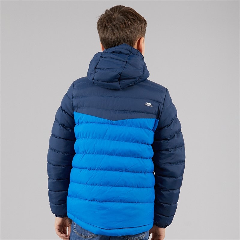 Trespass Veste à Capuche Rembourrée Oskar Garçon Marine/Bleu - Image 2