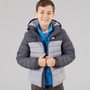 Trespass Veste à Capuche Matelassée Oskar Garçon Juniors Carbon/Platine