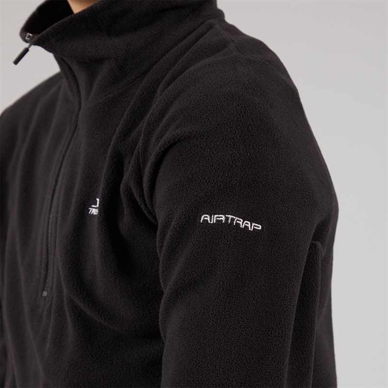 Trespass Junger Junge Masonville 1/2 Reißverschluss Micro Fleece Schwarz - Bild 5