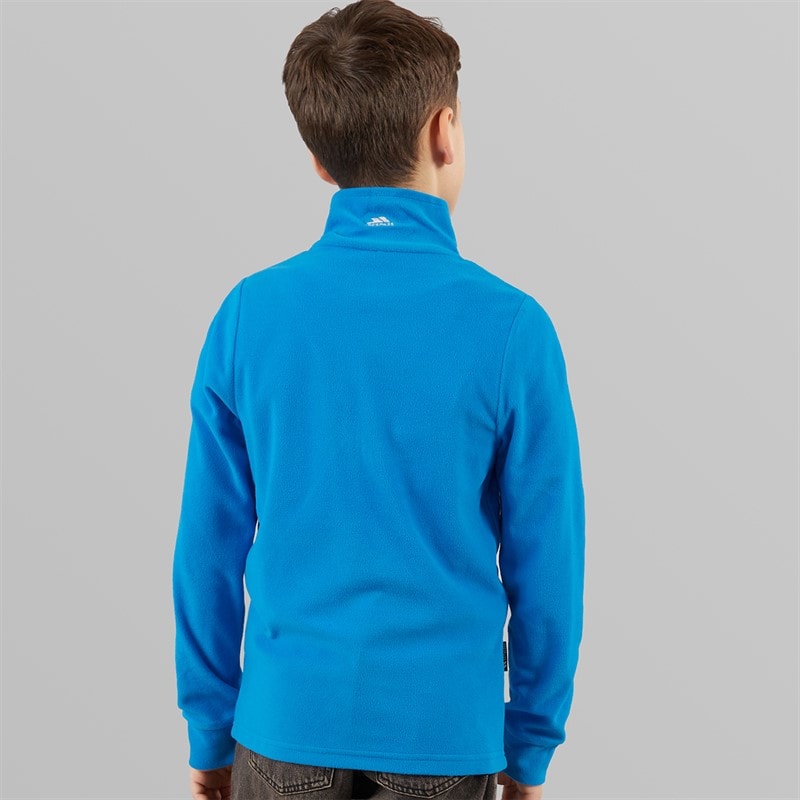 Trespass Jongens Masonville 1/2 Zip Micro Fleece Kobalt - Afbeelding 2