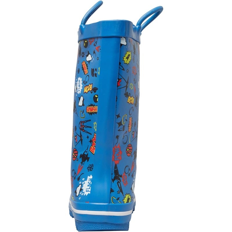 Trespass Bottes en Caoutchouc Childrens Apolloton Cartoon Printed Wellington Garçon Bleu - Image 4