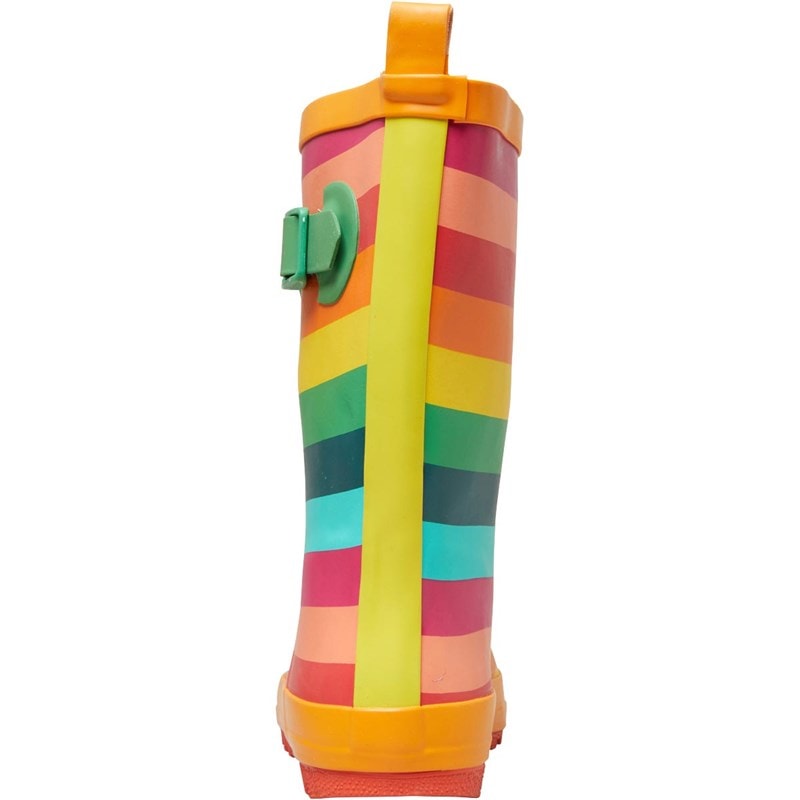 Trespass Junior Childrens Puddle Rainbow Printed Wellington Gummistiefel Mehrfarbige Streifen - Bild 4