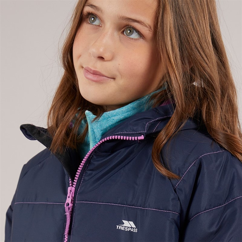 Trespass Meisjes Destiny Ombre Gevoerde Hoodie Jack Deep Pink Ombre - Afbeelding 3
