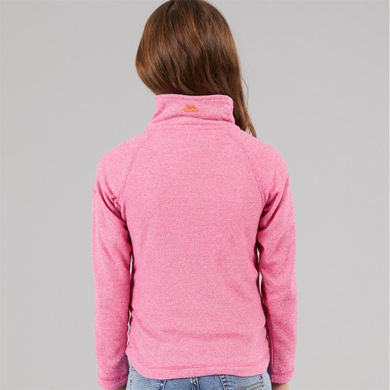 Trespass Mädchen Wiesen 1/2 Reißverschluss Fleece Rosa Dame - Bild 2