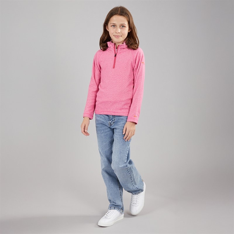 Trespass Mädchen Wiesen 1/2 Reißverschluss Fleece Rosa Dame - Bild 4
