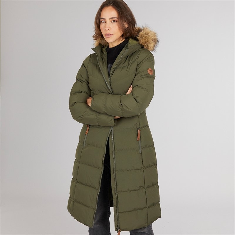Trespass Dames Audrey Waterdichte Gevoerde Jas Met Capuchon Dark Vine - Afbeelding 1