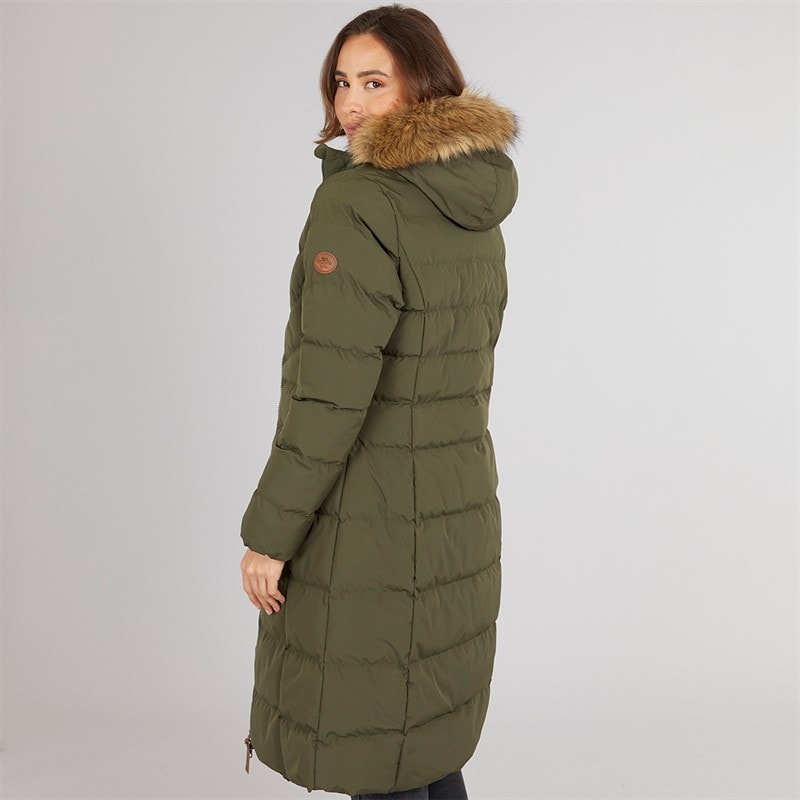 Trespass Dames Audrey Waterdichte Gevoerde Jas Met Capuchon Dark Vine - Afbeelding 2