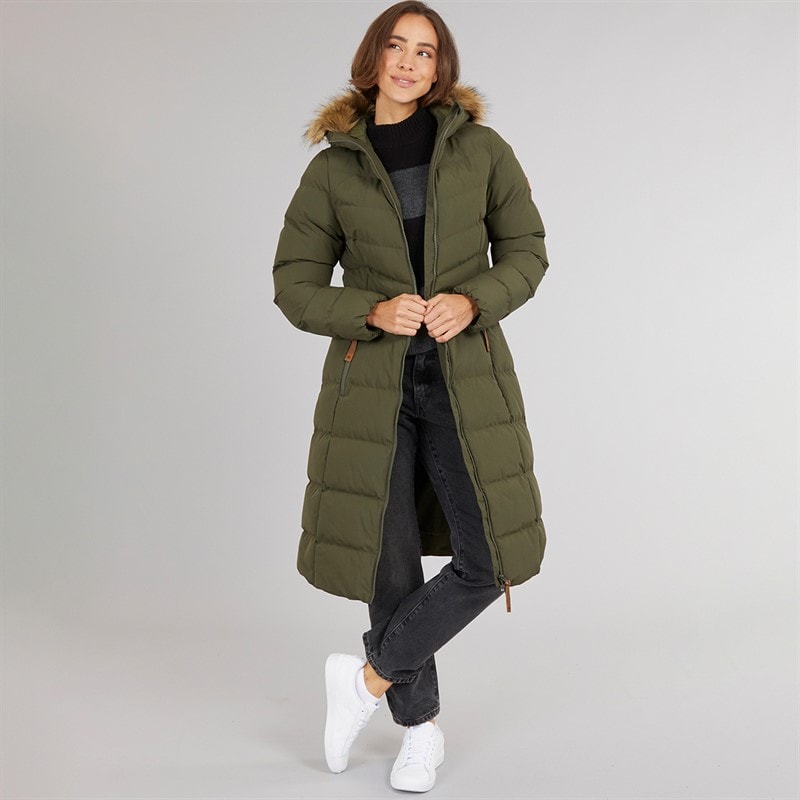Trespass Dames Audrey Waterdichte Gevoerde Jas Met Capuchon Dark Vine - Afbeelding 4