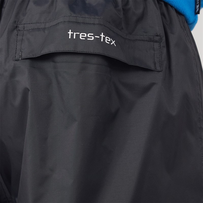 Trespass Herren Qikpac wasserdichte verpackbare Hosen Schwarz - Bild 5