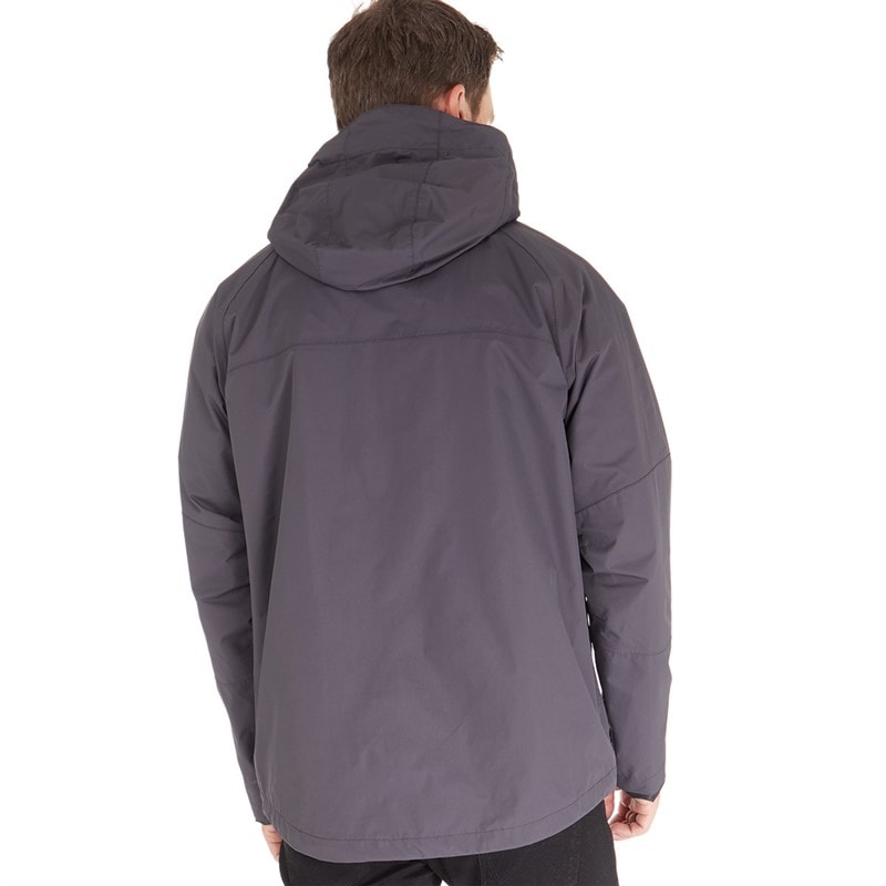 Trespass Heren Corvo Waterdichte Capuchon Shell Jas Dark Grey - Afbeelding 2