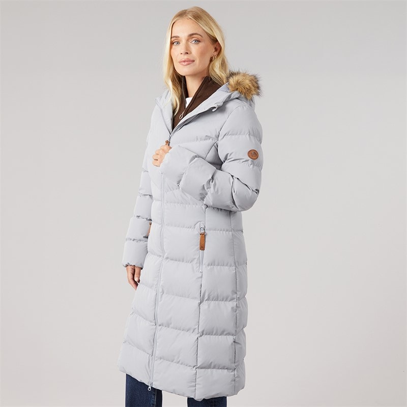 Trespass Manteau matelassé à Capuche Imperméable Audrey Femme Platinum - Image 3