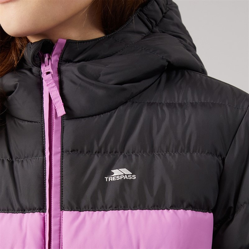 Trespass Mädchen Oskar Pufferjacke Lila - Bild 5
