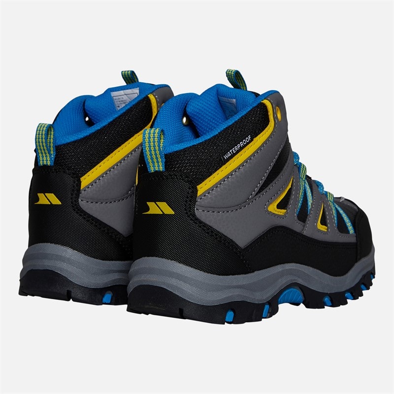 Trespass Kids Gillon 2 Mid Waterproof Wandelschoenen Zwart - Afbeelding 3