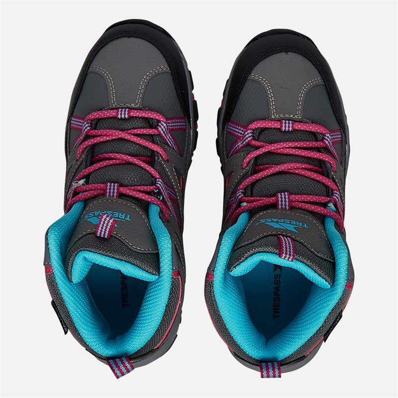 Trespass Meisjes Gillon 2 Mid Waterproof Wandelschoenen Grijs - Afbeelding 4