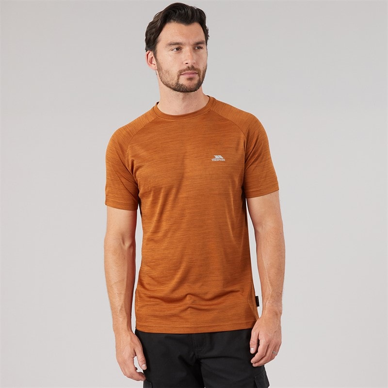 Trespass Heren Leecana Tech T-shirts Oranje