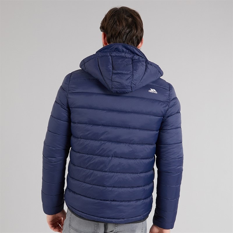 Trespass Heren Mikail Micro Gevoerd Hoodie Jas Marineblauw - Afbeelding 2