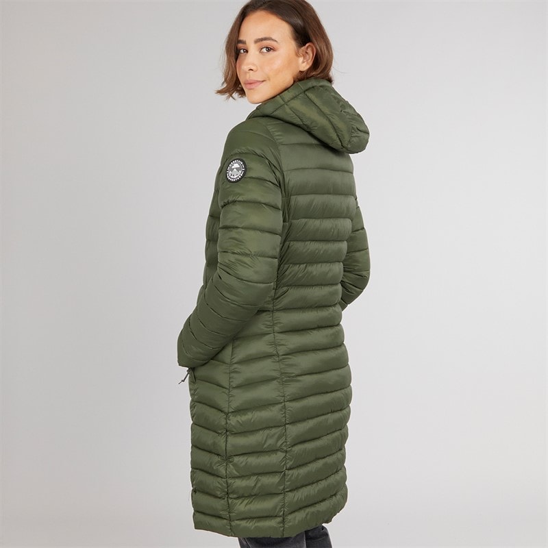 Trespass Dames Briarlea Gevoerde Capuchon Lange Jas Dark Vine - Afbeelding 2