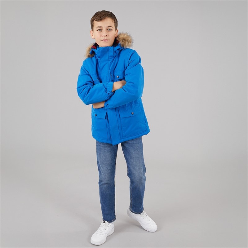 Trespass Parka Imperméable Garçon Upsider Isolée Bleu - Image 4