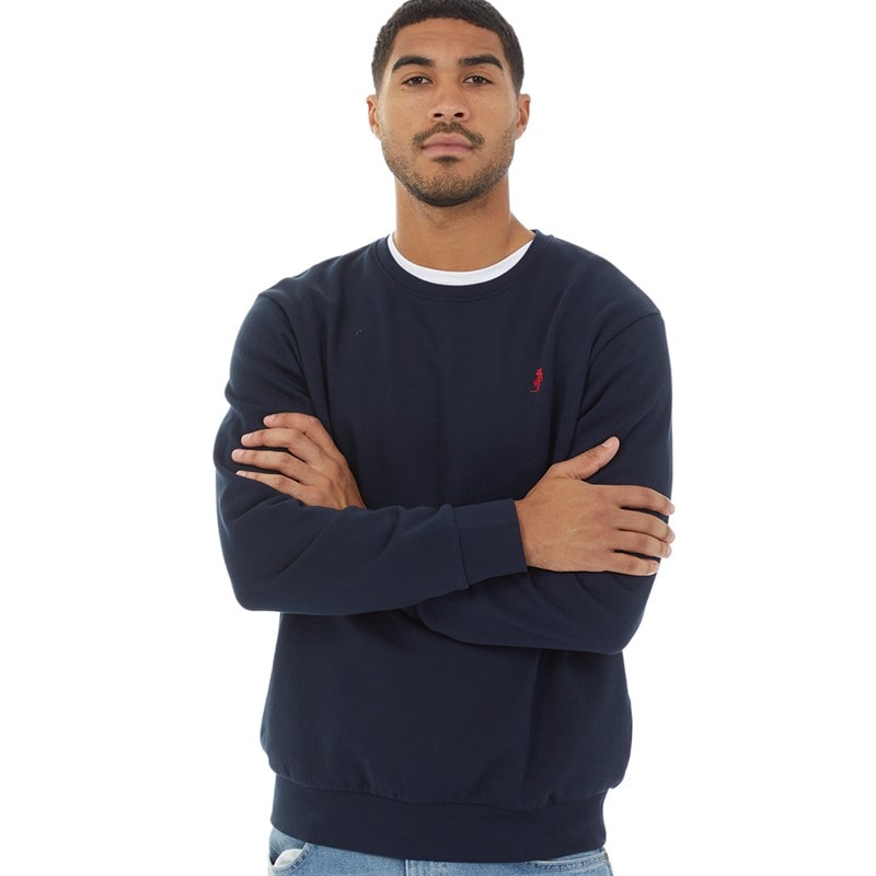 MCS Sweatshirt met ronde hals Donker Saffier Heren
