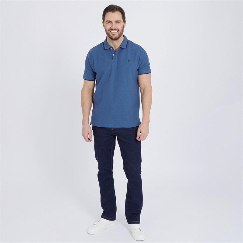 MCS Heren River Polo’s met korte mouwen Blauw - Afbeelding 3