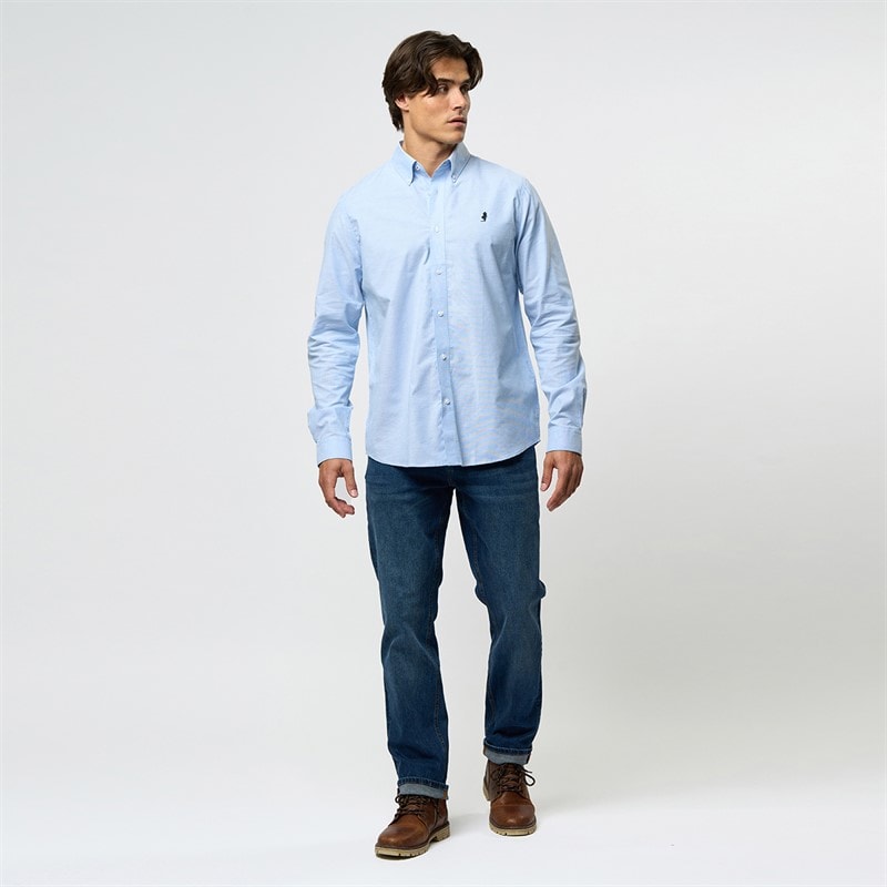 MCS Heren Greg Shirt Light Blue - Afbeelding 4