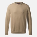 MCS Heren Ronde Hals Ellison Gebreide Trui  Silver Mink