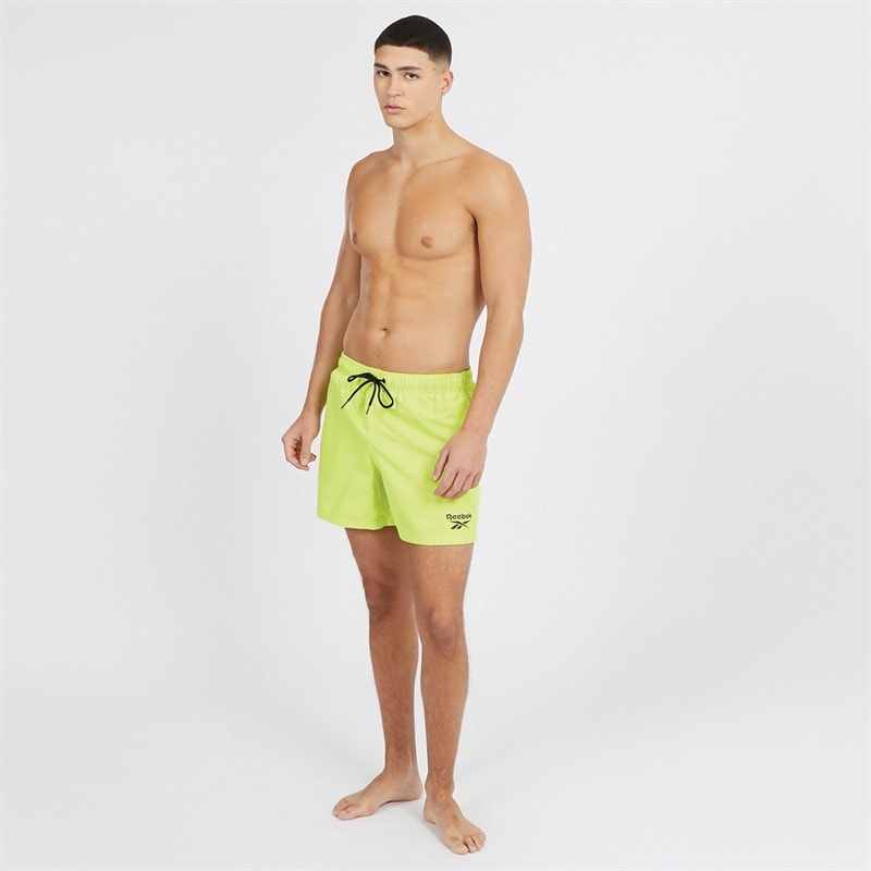 Reebok Heren Yale Zwemshorts Limegroen - Afbeelding 4