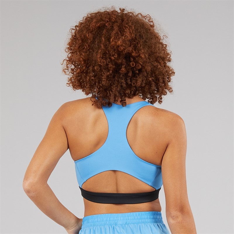 Reebok Damen ID Train Racer Leichter Halt Sport BH Top Recovery Blue - Bild 2