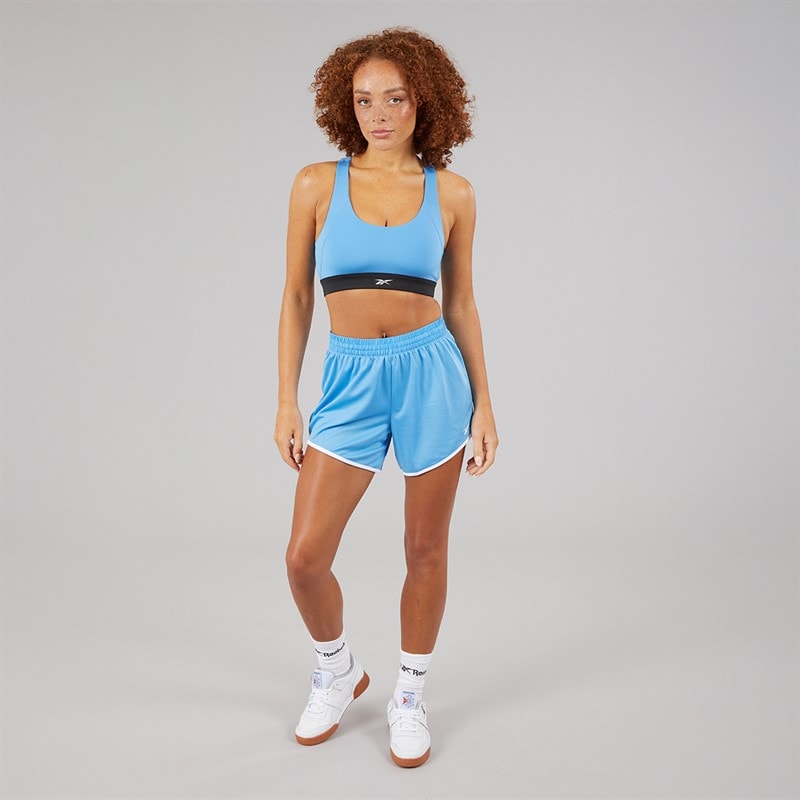 Reebok Damen ID Train Racer Leichter Halt Sport BH Top Recovery Blue - Bild 3
