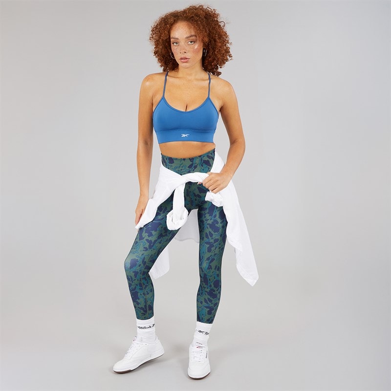 Reebok Dames ID Train AOP Hoge Taille Strakke Leggings Escape Green - Afbeelding 4