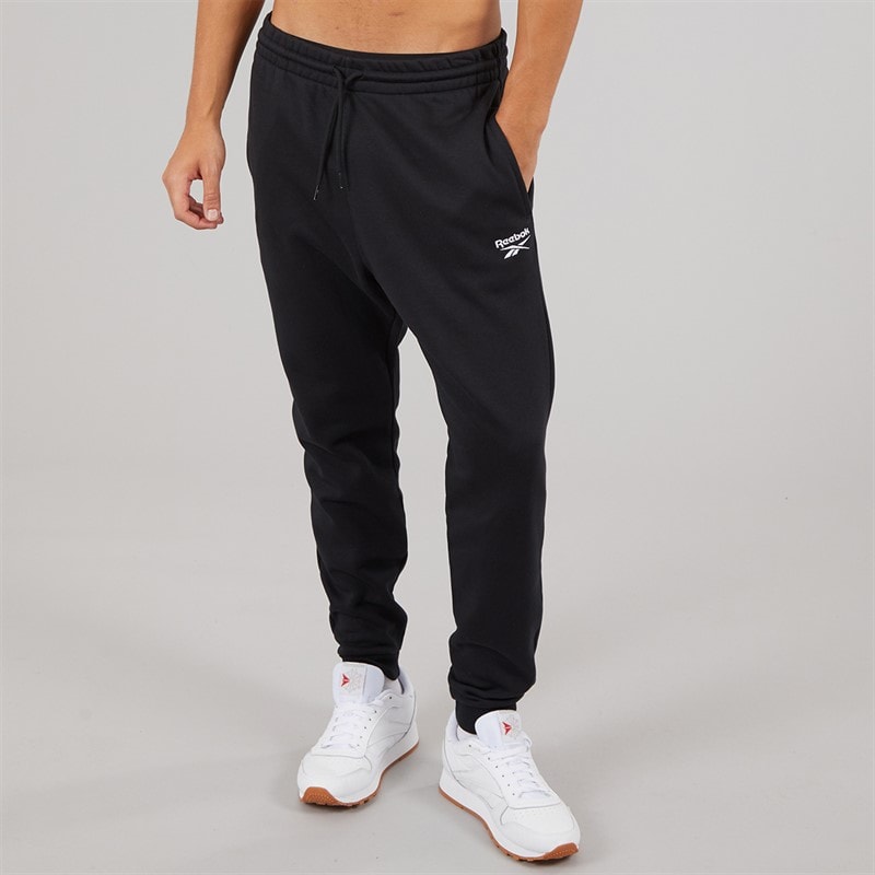 Reebok Heren Reebok Identity Klein Logo Fleece Joggers Zwart - Afbeelding 2