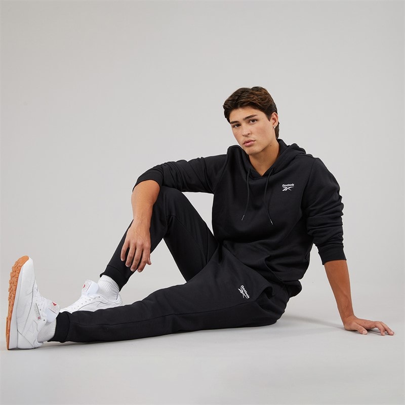 Reebok Heren Reebok Identity Klein Logo Fleece Joggers Zwart - Afbeelding 4