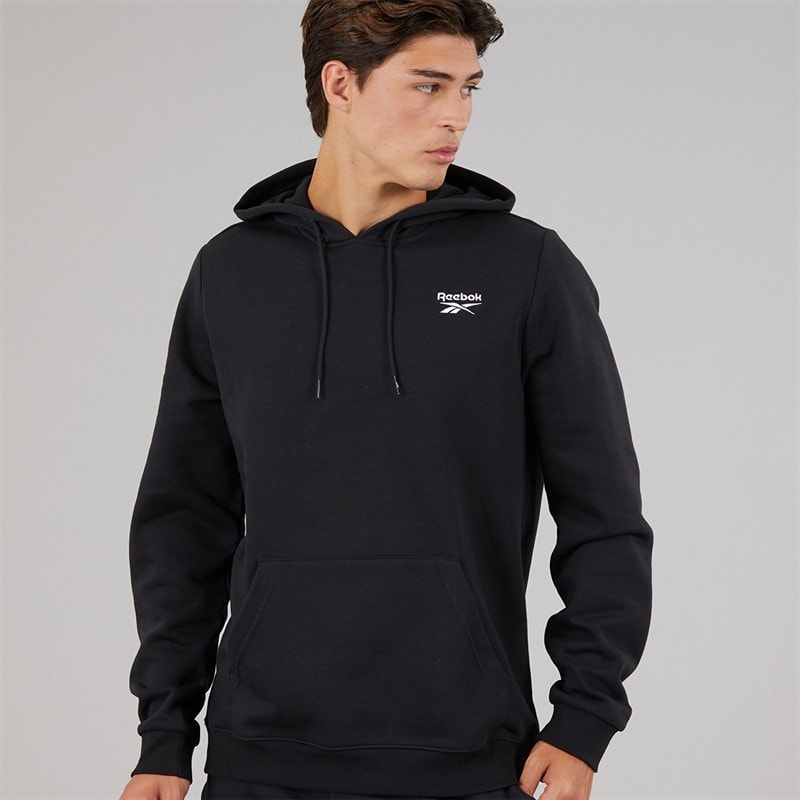 Reebok Herren Reebok Identity Kleines Logo Fleece Hoodie Schwarz - Bild 2