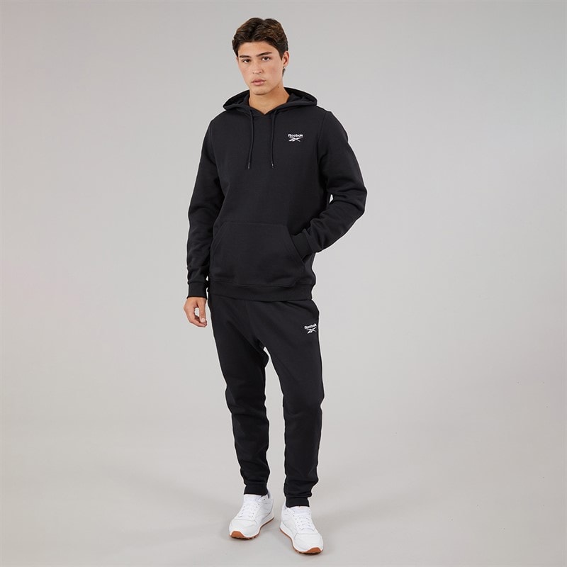 Reebok Herren Reebok Identity Kleines Logo Fleece Hoodie Schwarz - Bild 4