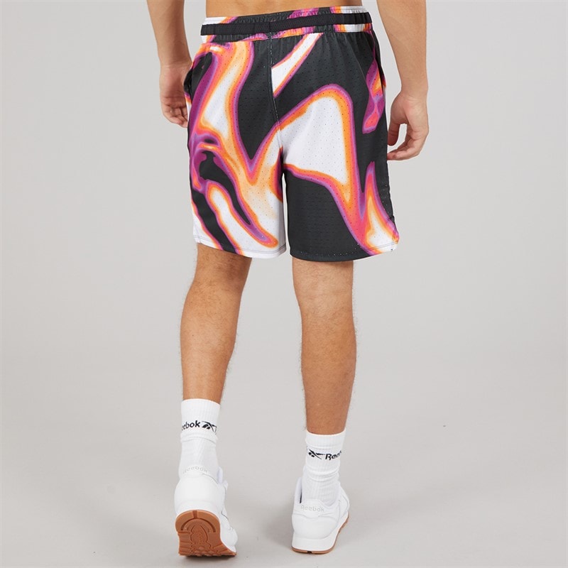 Reebok Herren Reebok Basketball Grafik 7 Zoll Transition Shorts Heat Wave - Bild 3