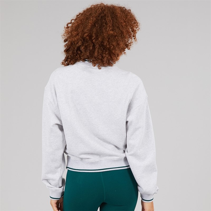 Reebok Bluza z okrągłym dekoltem dla niej kolor Light Grey Heather – zdjęcie  2