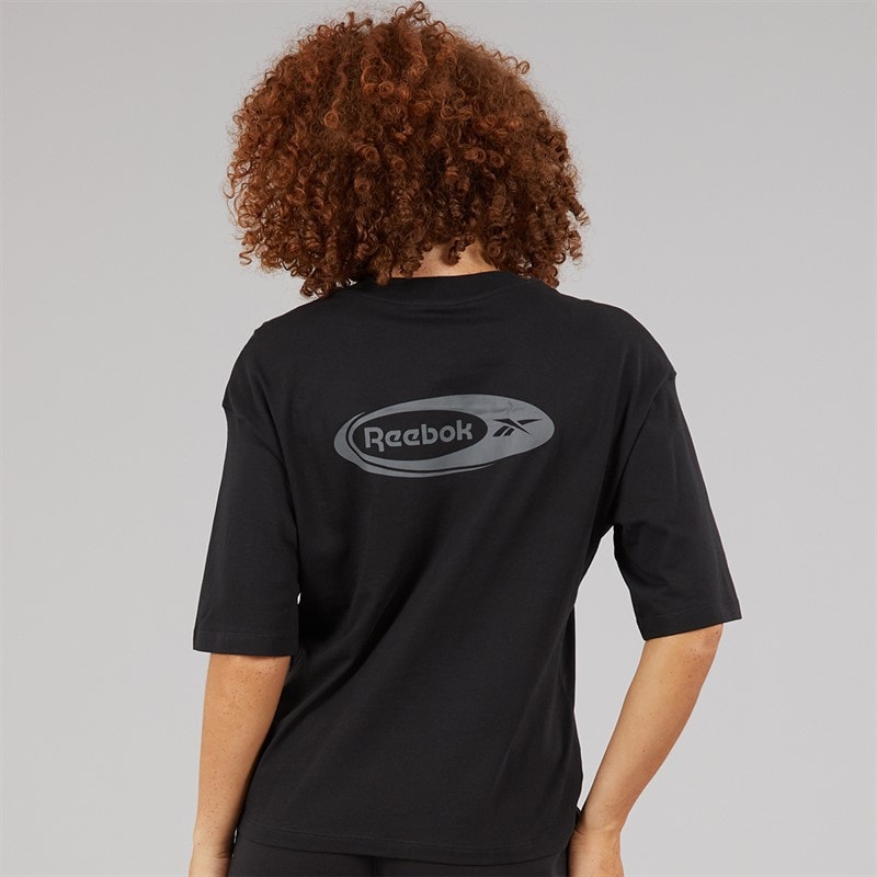 Reebok T-shirt d'identité et d'énergie de la marque Femme Noir - Image 2