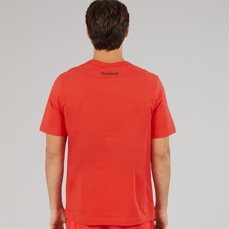 Reebok Reebok Koszulka do koszykówki dla niego kolor Energy Red – zdjęcie  2