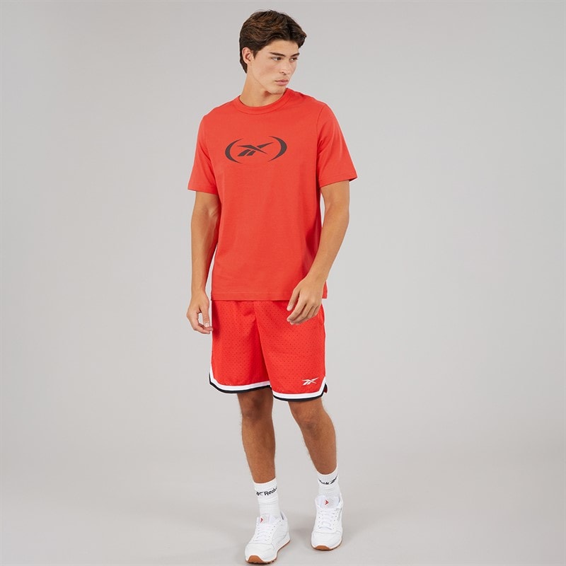 Reebok Reebok Koszulka do koszykówki dla niego kolor Energy Red – zdjęcie  3