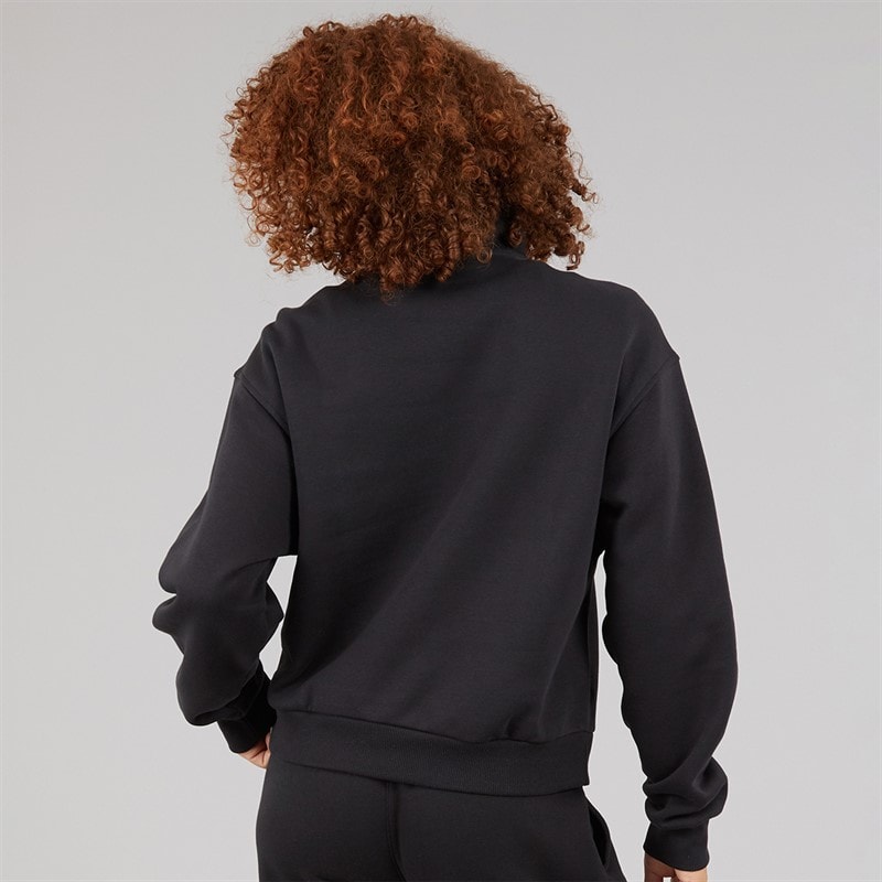Reebok Damen Identität Energie Marke stolze Identität Schicht 1/2 Reißverschluss Schwarz - Bild 2