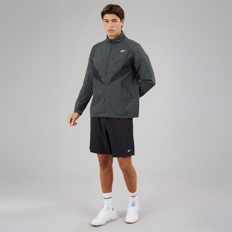 Reebok Herren Basketball Trainingsjacke Grey 6 - Bild 4