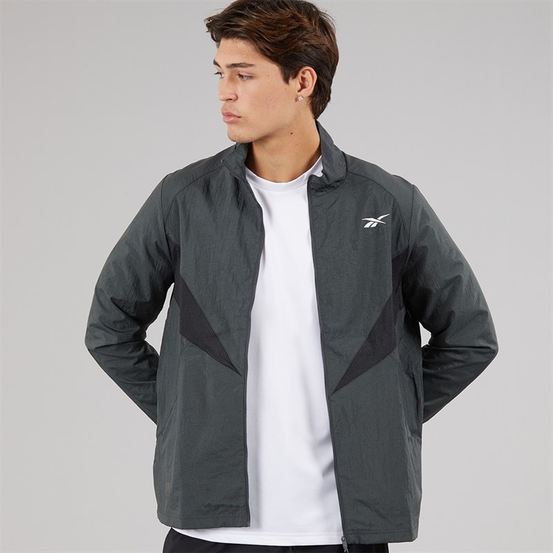 Reebok Herren Basketball Trainingsjacke Grey 6 - Bild 5