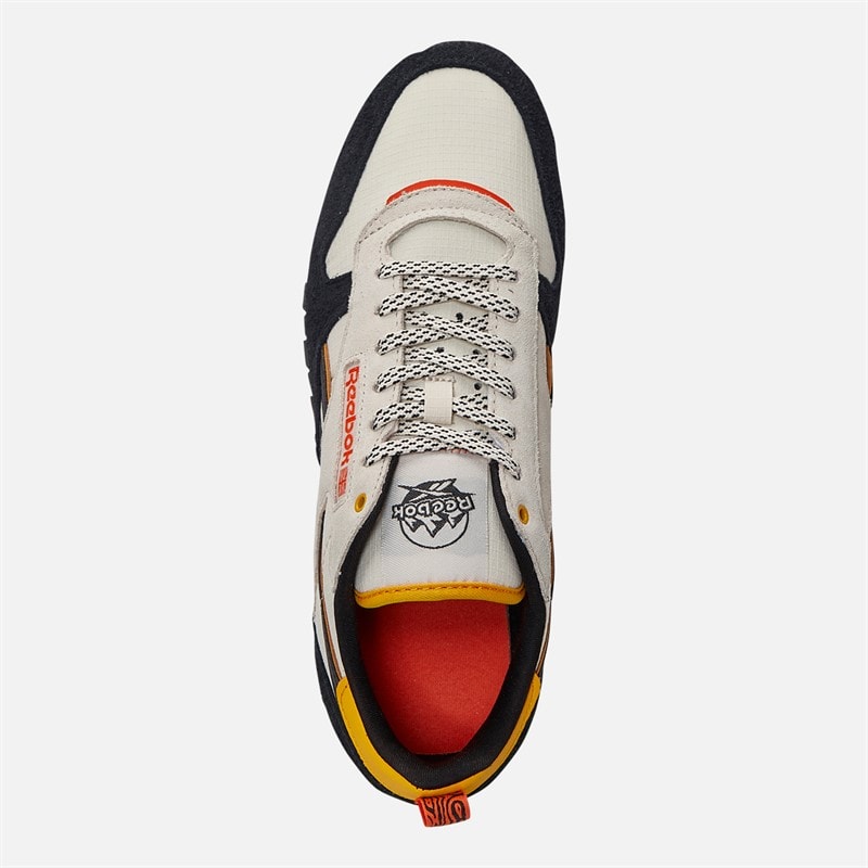 Reebok Baskets classiques en cuir Albâtre/Noir/Or Féroce - Image 4