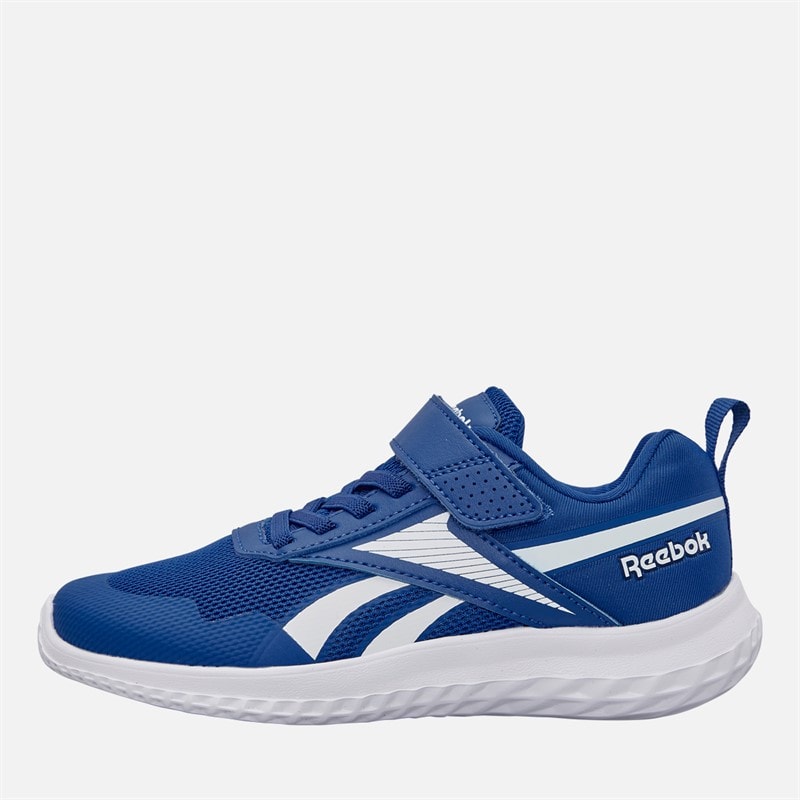 Reebok Kinder Rush Runner 5 Elastisches Schnürband und oberer Riemen Neutrale Laufschuhe Vector Blue/Vector Blue/Weiß
