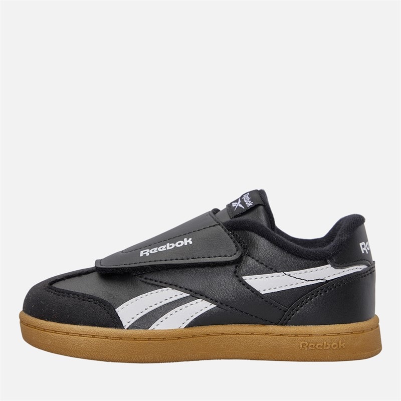 Reebok Kleinkind Smash Edge Klettverschluss Turnschuhe Schwarz/Weiß/Gum
