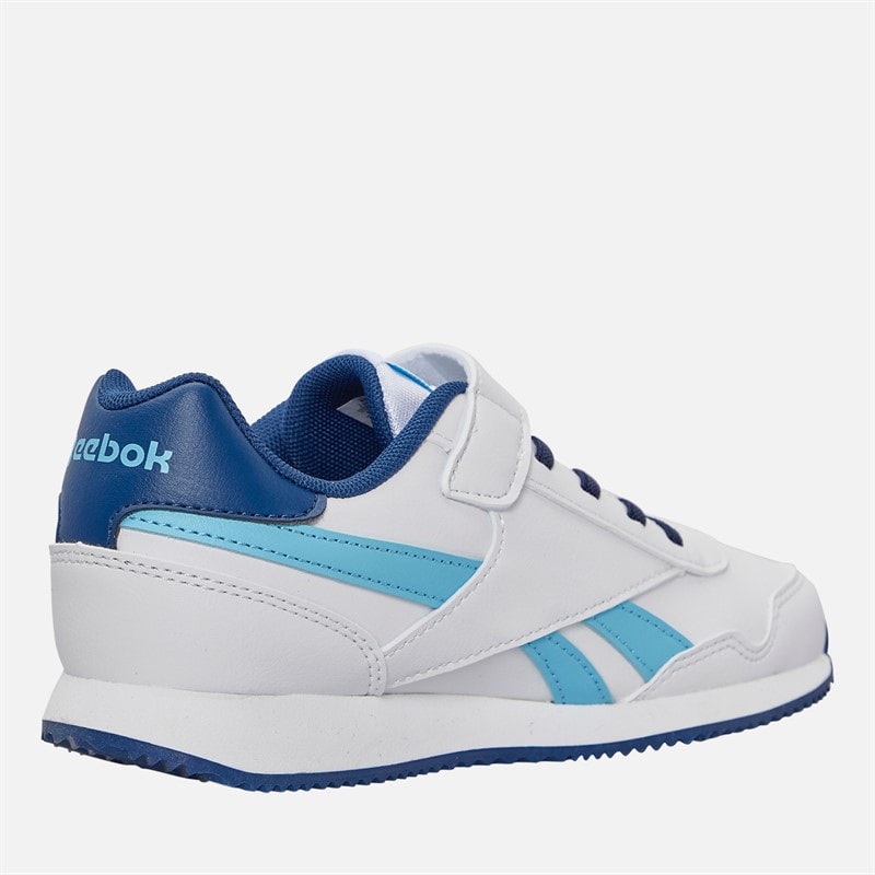 Reebok Baskets Garçon Royal Jog 3.0 Élastique et Bande Supérieure Blanc/Digital - Image 5