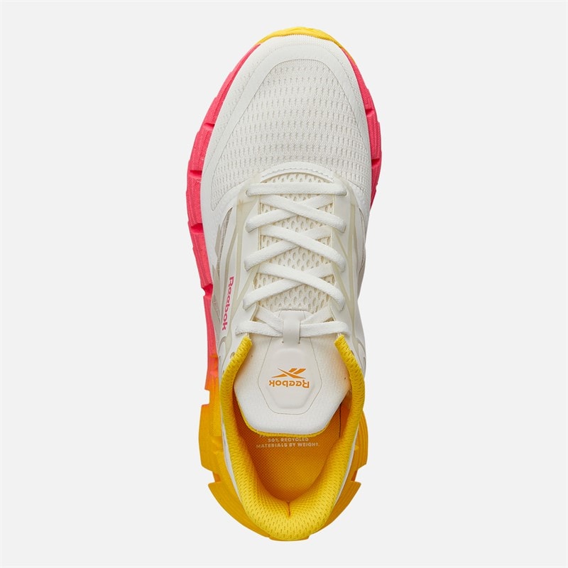 Reebok Dames FloatZig 1 Neutrale Hardloopschoenen Chalk/Sand/Atomic Pink - Afbeelding 4