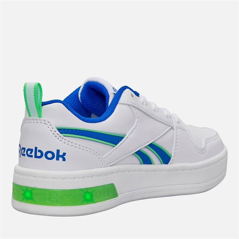 Reebok Junior Junge Royal Prime Step N Flash Trainings Weiß/Optimum Blue/Solar Lime - Bild 5